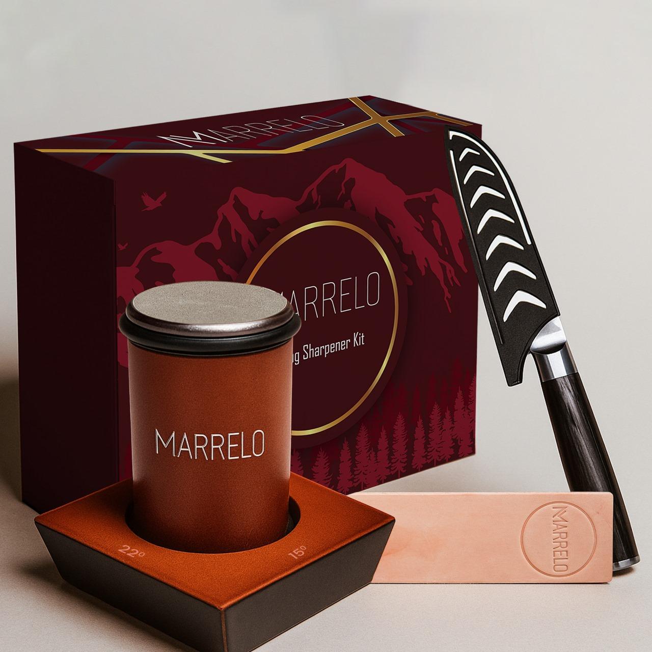 6 Piece Rolling Knife Sharpener Kit Magnetic Angle Guide 15 18 20 22 Degrees Diamond Discs Leather Strop and Utility Knife for Kitchen and Outdoor Knife Sharpening 6 Piece Rolling Knife Sharpener Kit Magnetic Angle Guide 15 18 20 22 Degrees Diamond Discs Leather Strop and Utility Knife for Kitchen and Outdoor Knife Sharpening