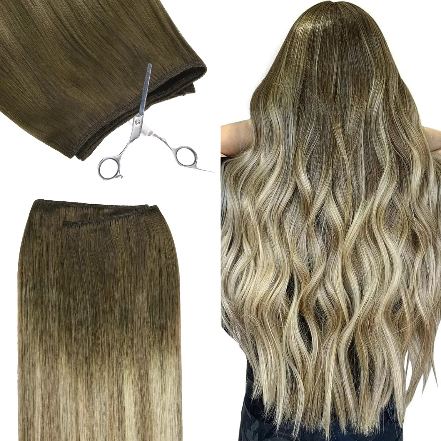 #3/8/613 Bleach Blonde Balayage