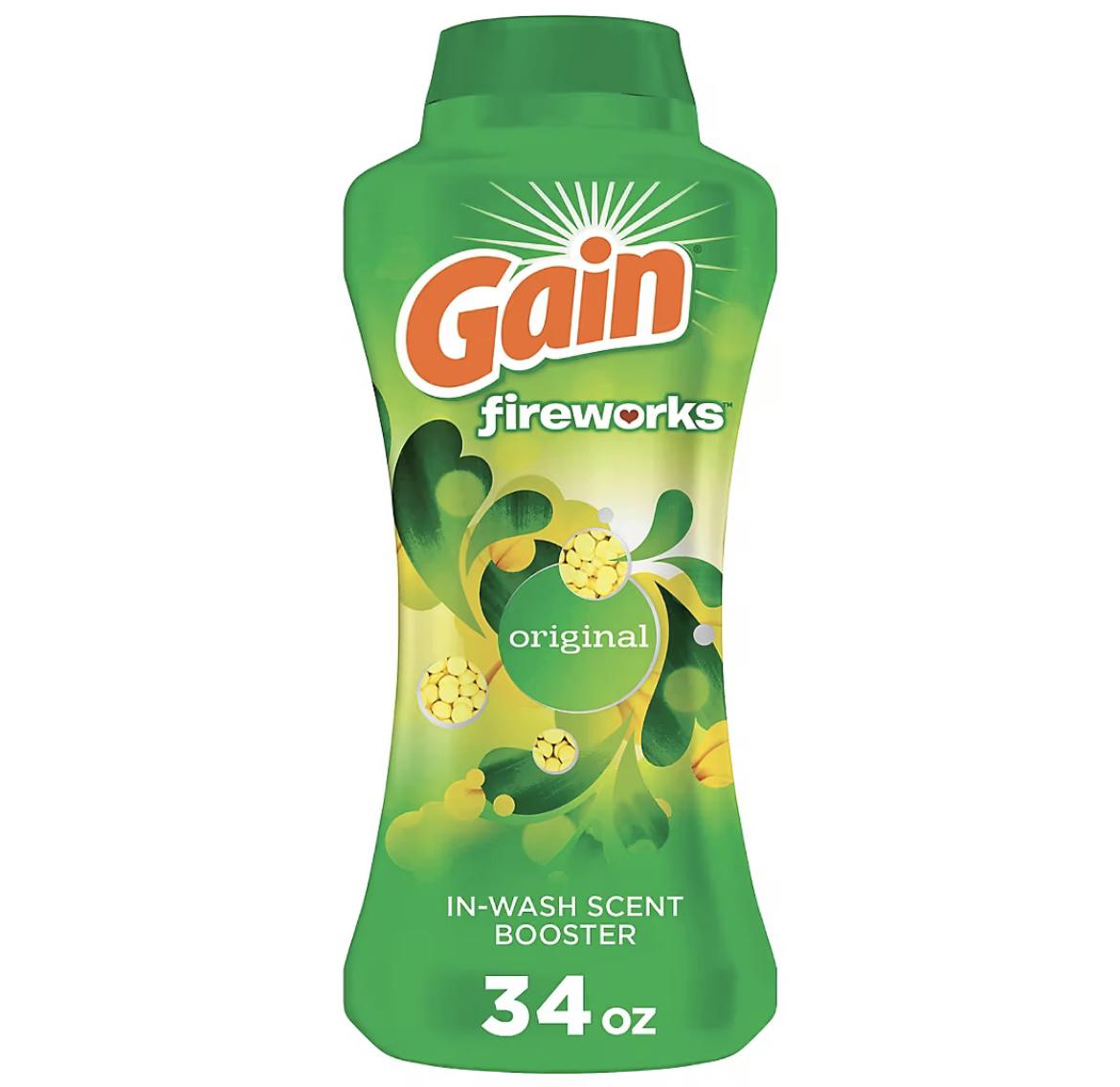 Gain Fireworks In-Wash Laundry Scent Booster Beads, 34 oz. - Original Scent