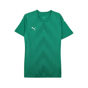 PUMA Womens Teamglory Crew Neck Short Sleeve Jersey Casual - Green