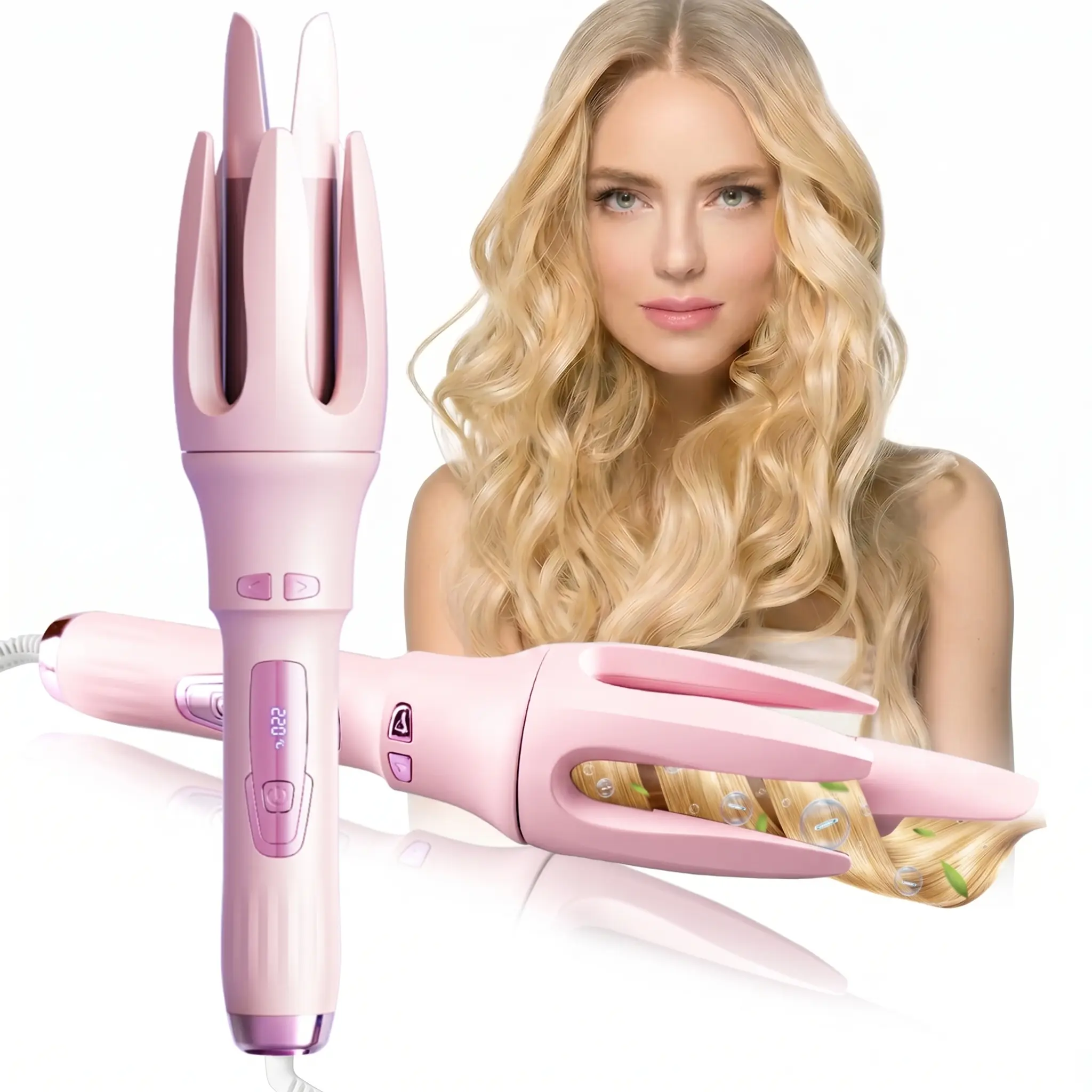 T3 Air Automatic Hair Curle, 1.25 inch Fast Heating Curling Iron, 4 Temperature Settings, Comfort Hair Curler, Auto Shut-Off, Suitable for Beginners, Nourishes Hair, Ideal Gift, Beauty Products for Professional Hairstyling,