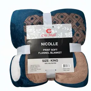 King size soft flannel blanket