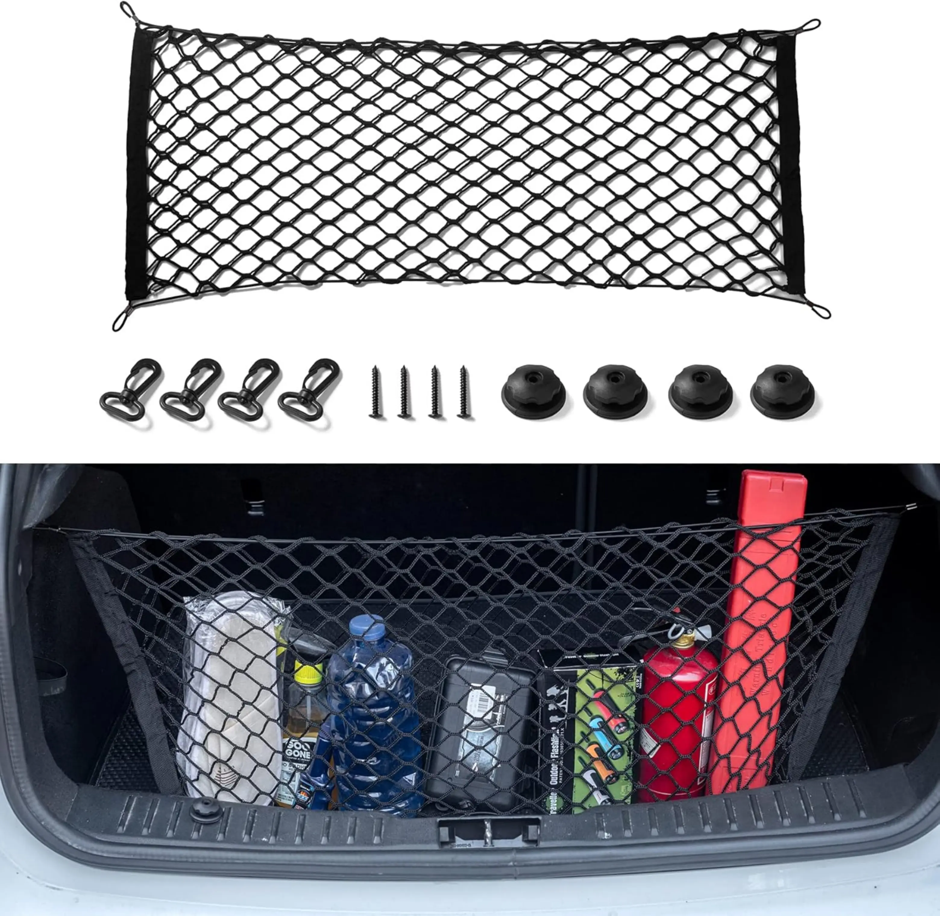 43"X20" SUV Car Envelope Style Trunk Cargo Net Storage Organizer Universal