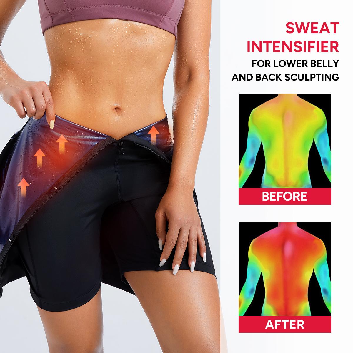 Nebility Women's Coated Athletic Zipper Workout Sweat Sauna Jumpsuit Stylish Activewear Workout Apparel Sporty Comfy Jumpsuit Tummy Control Jumpsuit Sauna Sports Jumpsuit Sports Outfits Stylish Activewear