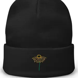 Flower cap beanie
