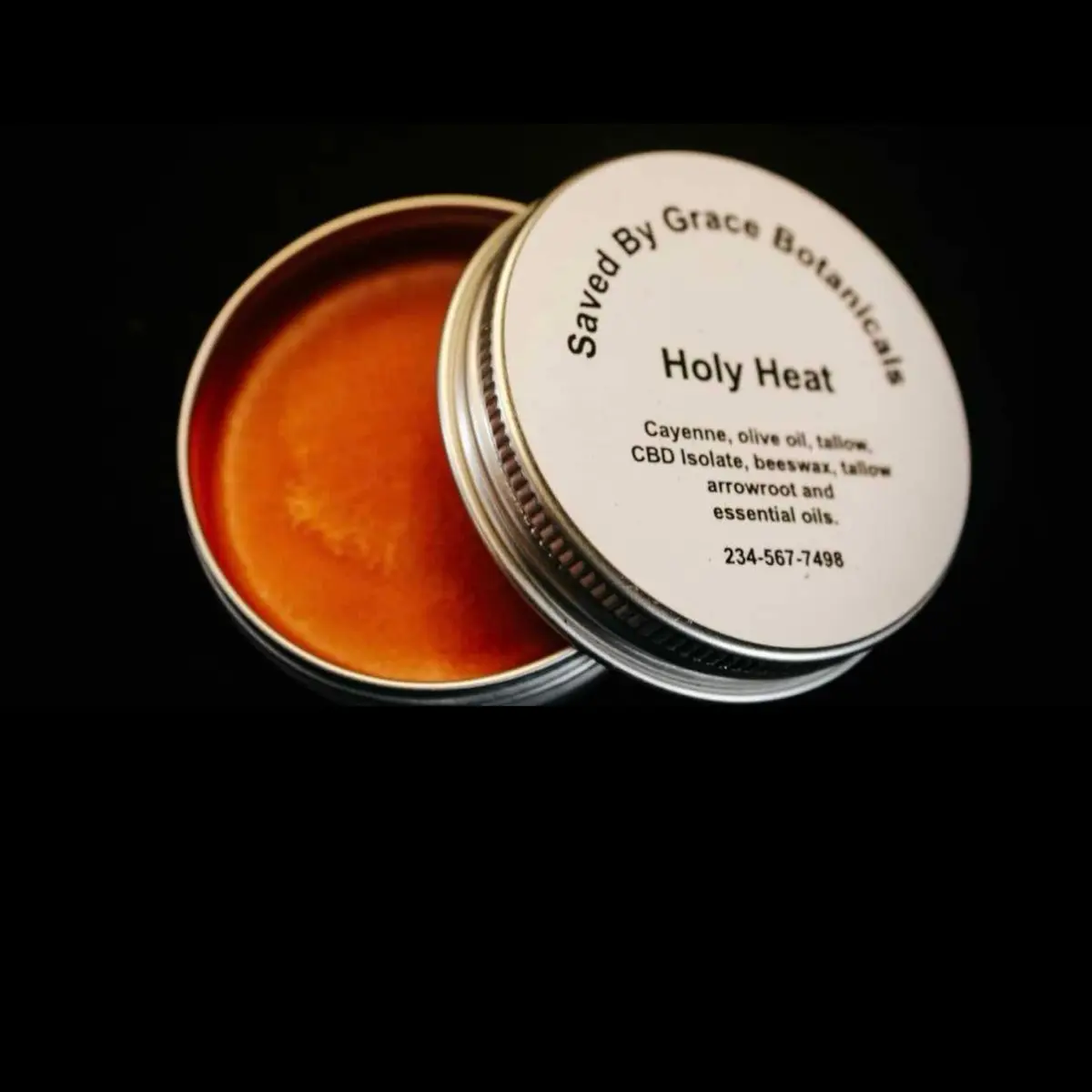 Rub our Holy Heat on areas of pain for fast relief Therapy