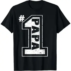 Proud Number One Papa Shirt Fathers Day Gifts For Men Dad