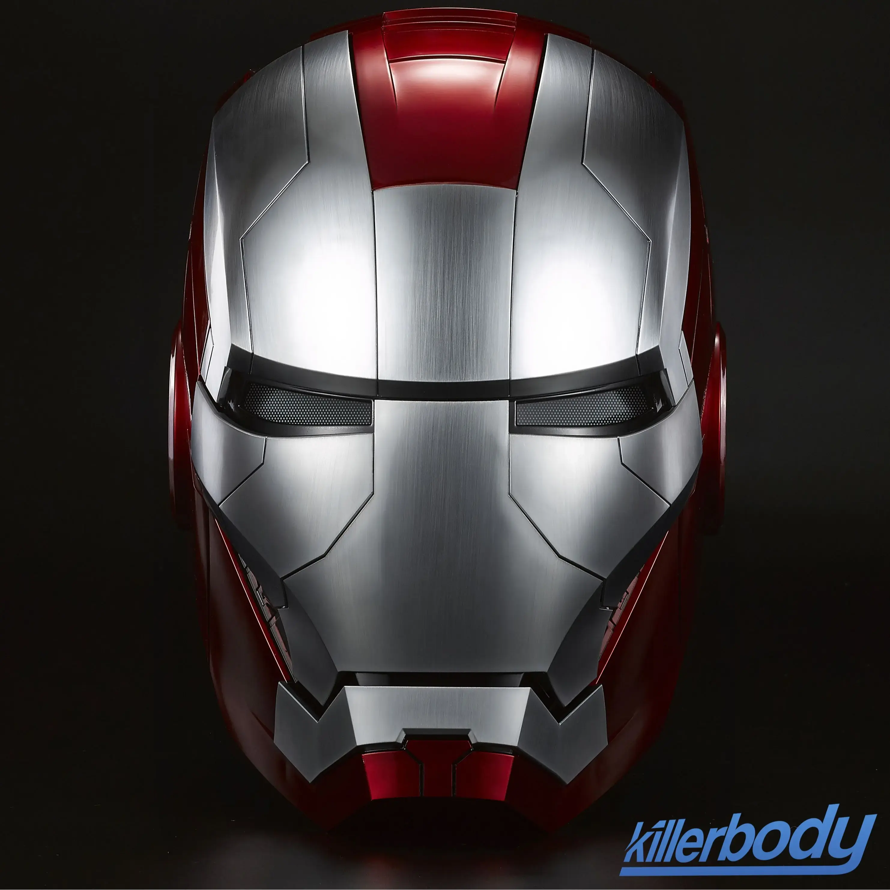 Killerbody 1:1 Wearable Plastic Metallic Mechanical Ironman MK5 Helmet Mask Collectible - Voice Control Accessories, Ideal Gift for Cosplay Fans, Halloween, Mk5 Model
