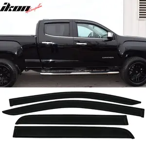Window Visor for Chevy Colorado GMC Canyon Crew Cab 2015-2022 4Pc Acrylic
