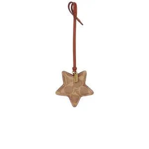 Coach Star Puffy Signature Bag Charm in Tan Caramel
