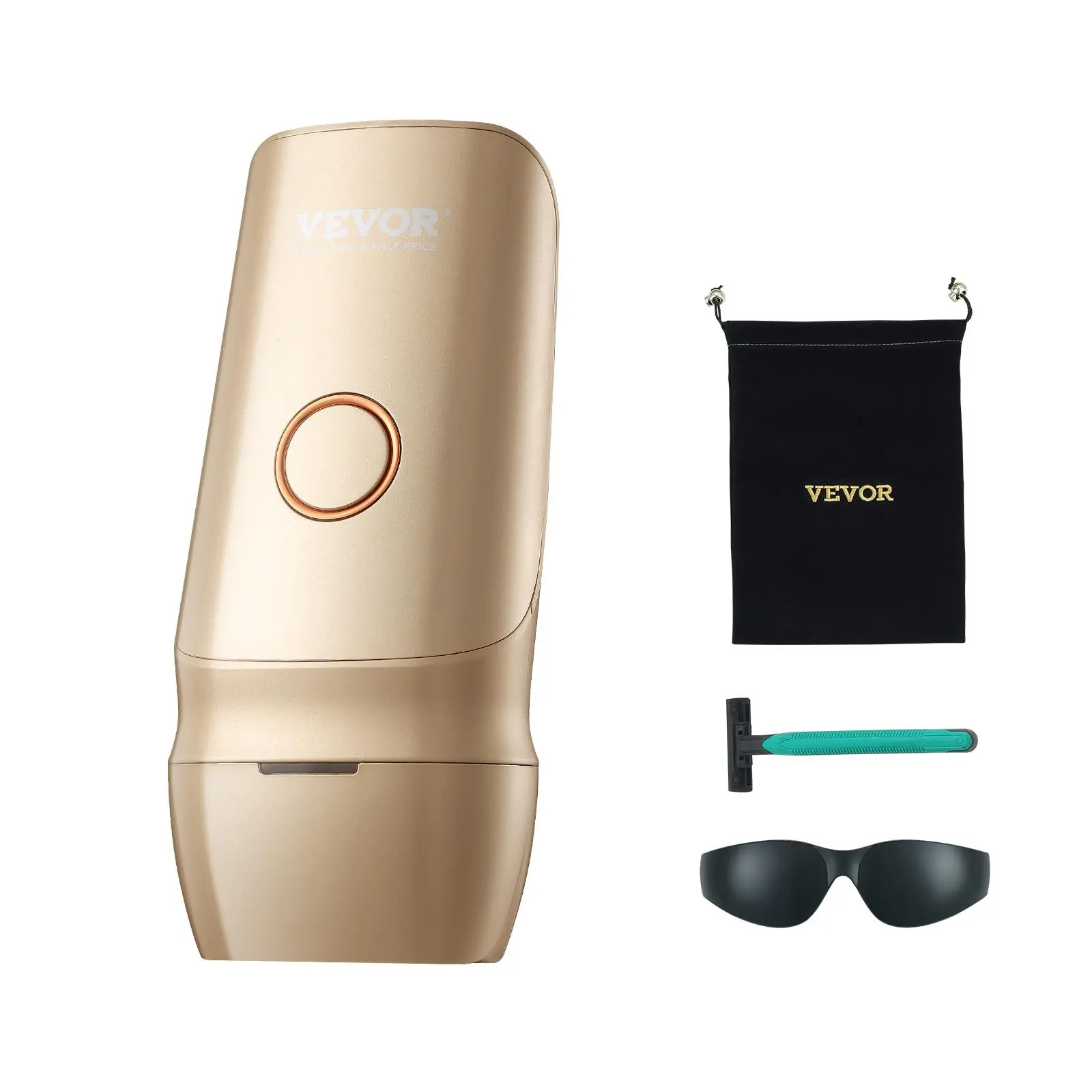 【Summerfinds】VEVOR IPL Hair Removal, Permanent Hair Removal with Ice Cooling System for Women Men, Auto/Manual Modes & 5 Levels, Painless At-Home Hair Removal Device for Legs, Arms, Armpits, Bikini Line