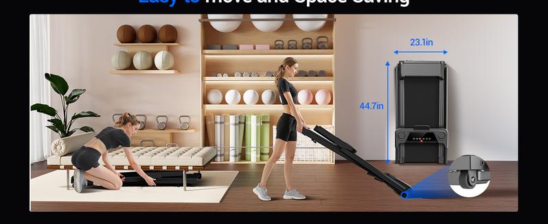 Incline Foldable Treadmill, 0.6-7MPH for Home 3.0HP Treadmills Screens Display Portable Walking Pad with Handle 300 LBS Capacity Incline Foldable Treadmill, 0.6-7MPH for Home 3.0HP Treadmills Screens Display Portable Walking Pad with Handle 300 LBS Capacity