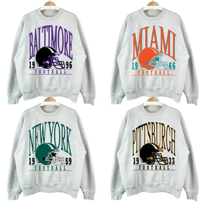 Vintage Football Sweatshirt, Hometown Pullover, City Football Retro Sweater, Football Retro Sweatshirt, Football Throwback Game Day Outfit DL