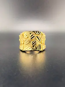 Men’s 10K Gold Nugget Ring – 7.7g Solid Gold Ring Size 10.5 | Wholesale Jewelry Price