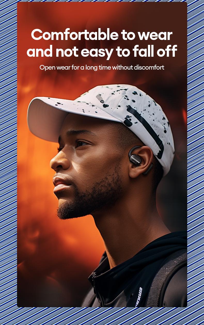 TRANSFORMERS TF-T09 Open Wireless Headphones with 2025 Bluetooth 6.0, 360° Stereo Sound, HD Voice Calls, Ergonomic Comfortable Design, Wireless Earbuds for Music & Phone Calls