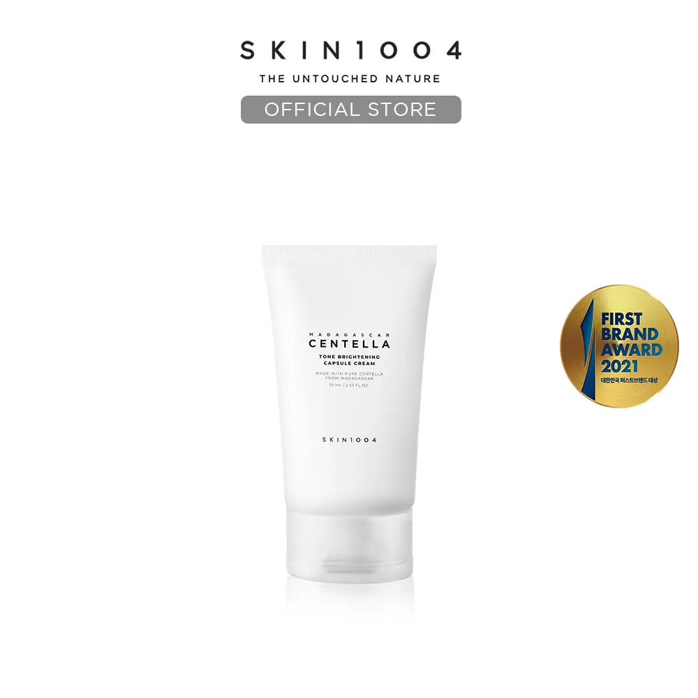[SKIN1004 Official Shop] Tone Brightening Capsule Cream 2.53 fl.oz (75ml) Non-sticky Hydrating Brightening Moisturizer Skincare Soothing Cream
