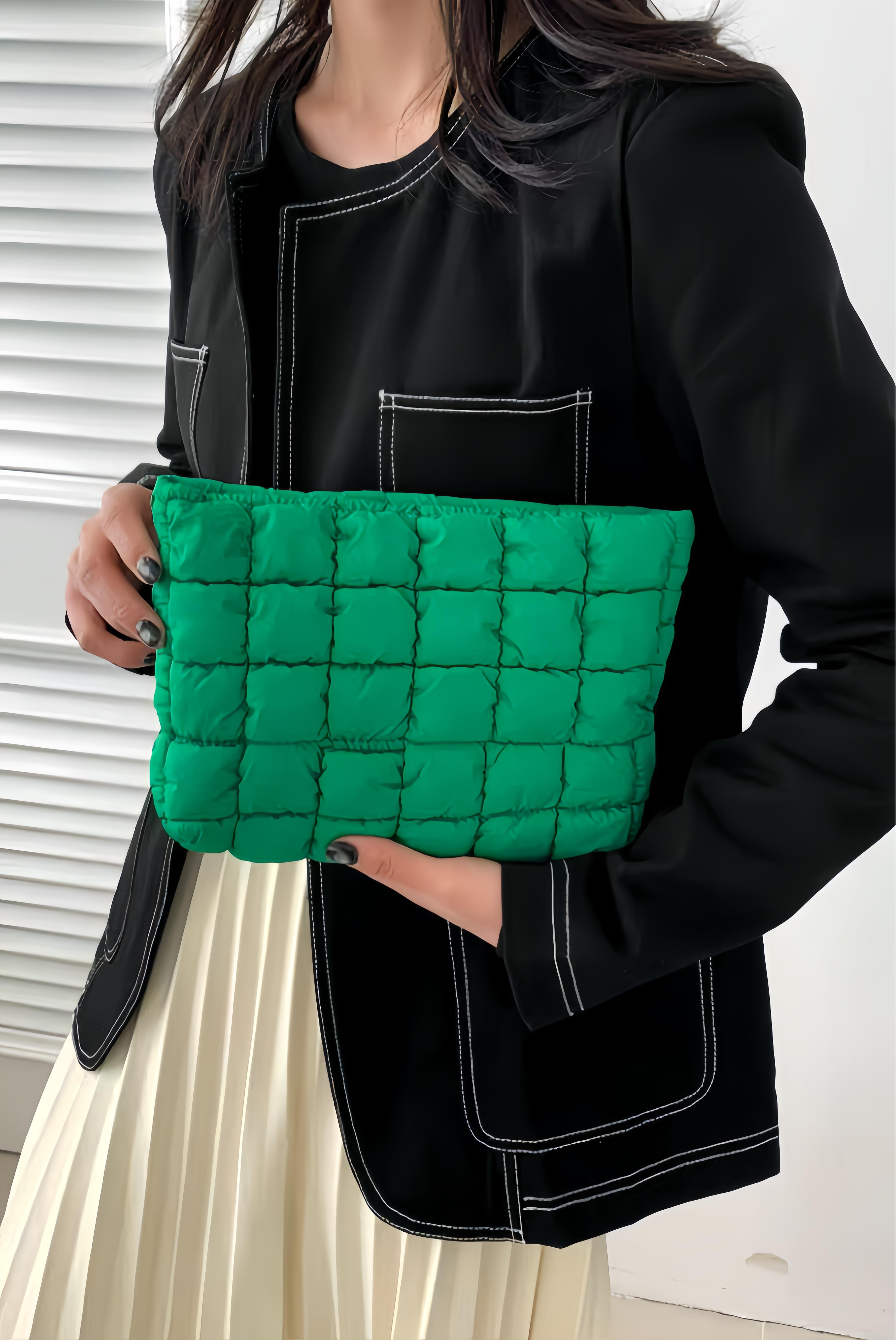 Stitching Pattern Makeup Bag, Casual Handbag Organizer Travel Beach Summer Cosmetic Storage Pouch,Women Accessories Travel Essentials