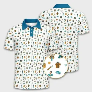 Happy Gilmore Funny Golf Polo Shirt for Men, Retro Comedy Golf Fan Polo