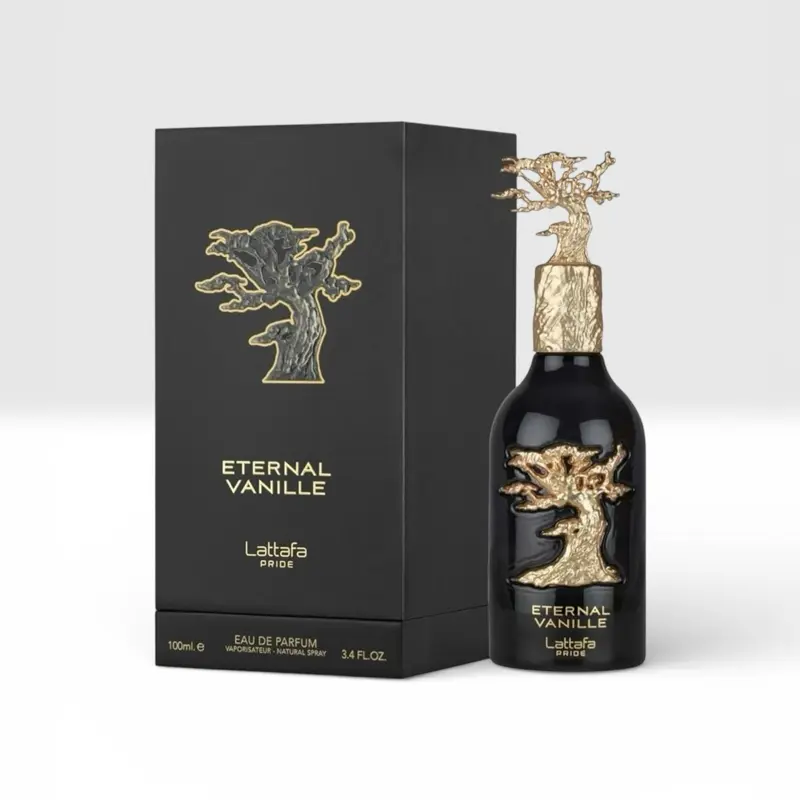 Lattafa Eternal Vanille Eau de Parfum (EDP) - Unisex Gourmand EDP Fragrances, EDP Liquid Perfumes with Creamy Vanilla, Cocoa Tonka, Cacao, Long-Lasting Cozy Scent, Single Bottle 100ml Spray on Skin, Unisex Wear, Captivating Fragrance, Choco Musk Edp, Arom