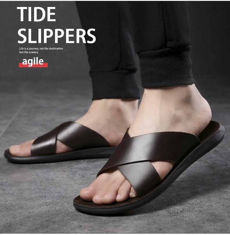 Men’s Slippers 2026 Summer Casual Beach Sandals, Outdoor Footwear with Comfortable Walking Shoes, Flipflops and Slides for Men and Boys, Ideal for Walking, Active Lifestyle, Parent & Child Footwear in Black