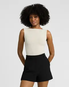 Express Editor Studio Stretch Twill High Waisted Tailored Shorts