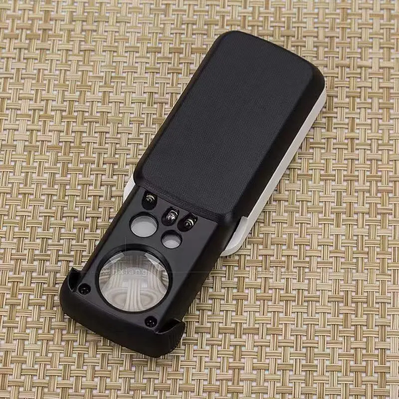 30X 60X 90X Jeweler Loupe Magnifier Jewelry Loop LED Magnifying Glass Eye Pocket