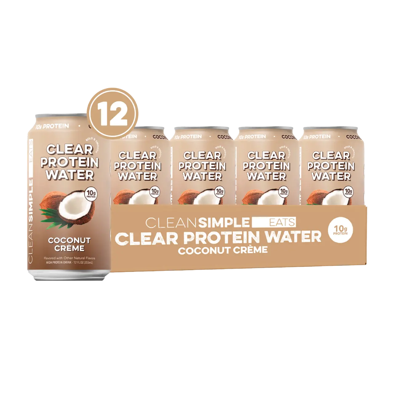 Clear Protein Water: Coconut Créme (12 Oz. | 12 Pack) Clear Protein Water: Coconut Créme (12 Oz. | 12 Pack)