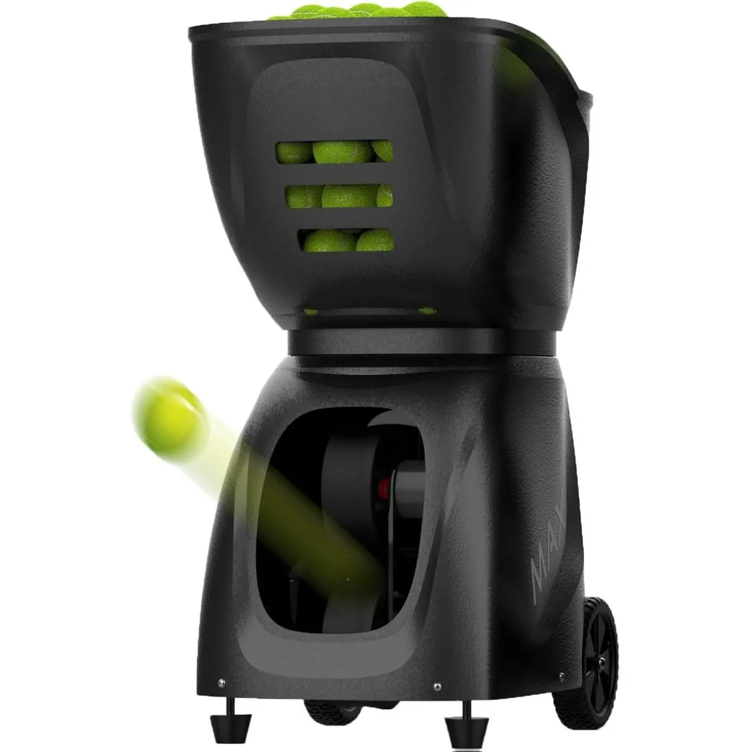 Variable-Speed 28-Spot Portable Tennis Ball Machine — PT-MAX C | 12 App Modes + AI-Drills,Internal Oscillation, max 87 mph, 6-Level Spin, 5–8h Battery — for Coaches, Schools & Advanced Players