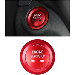 Ignition Button Decals for Chevrolet Chevy Equinox Malibu Sonic Traverse Trax Accessories Push Start Stop Stickers Caps Covers Parts Car Interior Decoration Men Wome