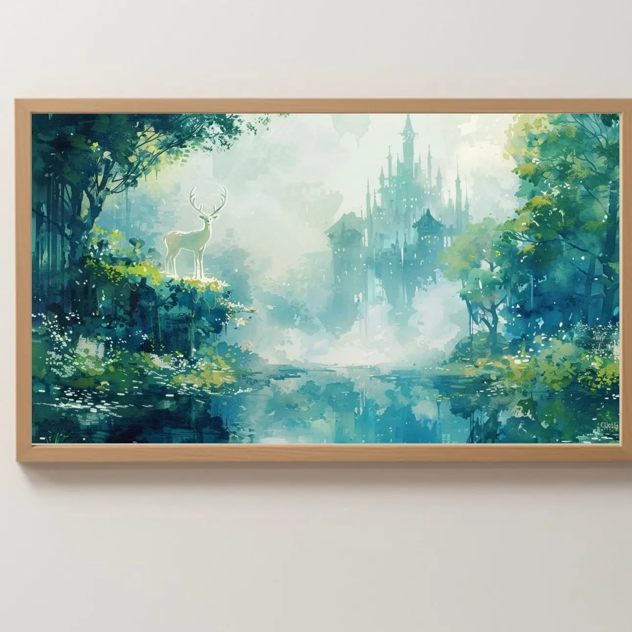 Terrasen Throne of Glass Art: Maasverse Castle Landscape Frameless Poster A