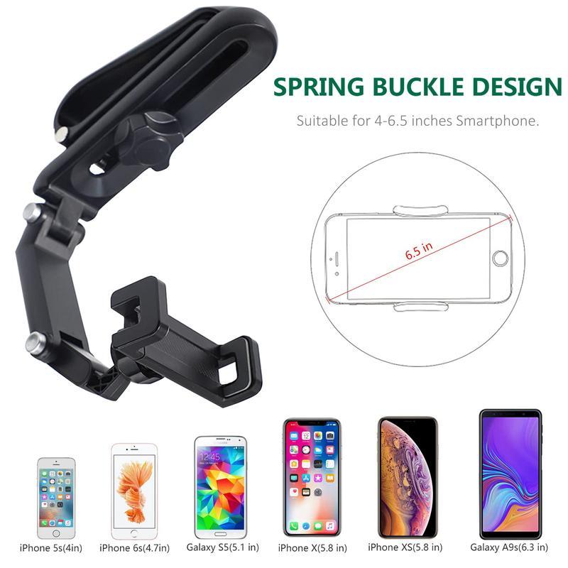 New 1080° Multi-function Sun Visor Universal 360 Degree Rotating Phone Holder Suitable for Any Scene Car Holder - Rotatable and Retractable New 1080° Multi-function Sun Visor Universal 360 Degree Rotating Phone Holder Suitable for Any Scene Car Holder - Rotatable and Retractable