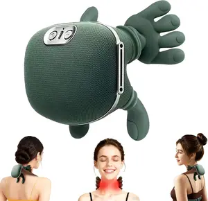 Shoulder Massager Electric Cervical Massager Bionic Hand Heating Wireless Portable 3D Kneading Massage for Neck Shoulders & Hands Unisex Lightweight & Adjustable Speed Settings