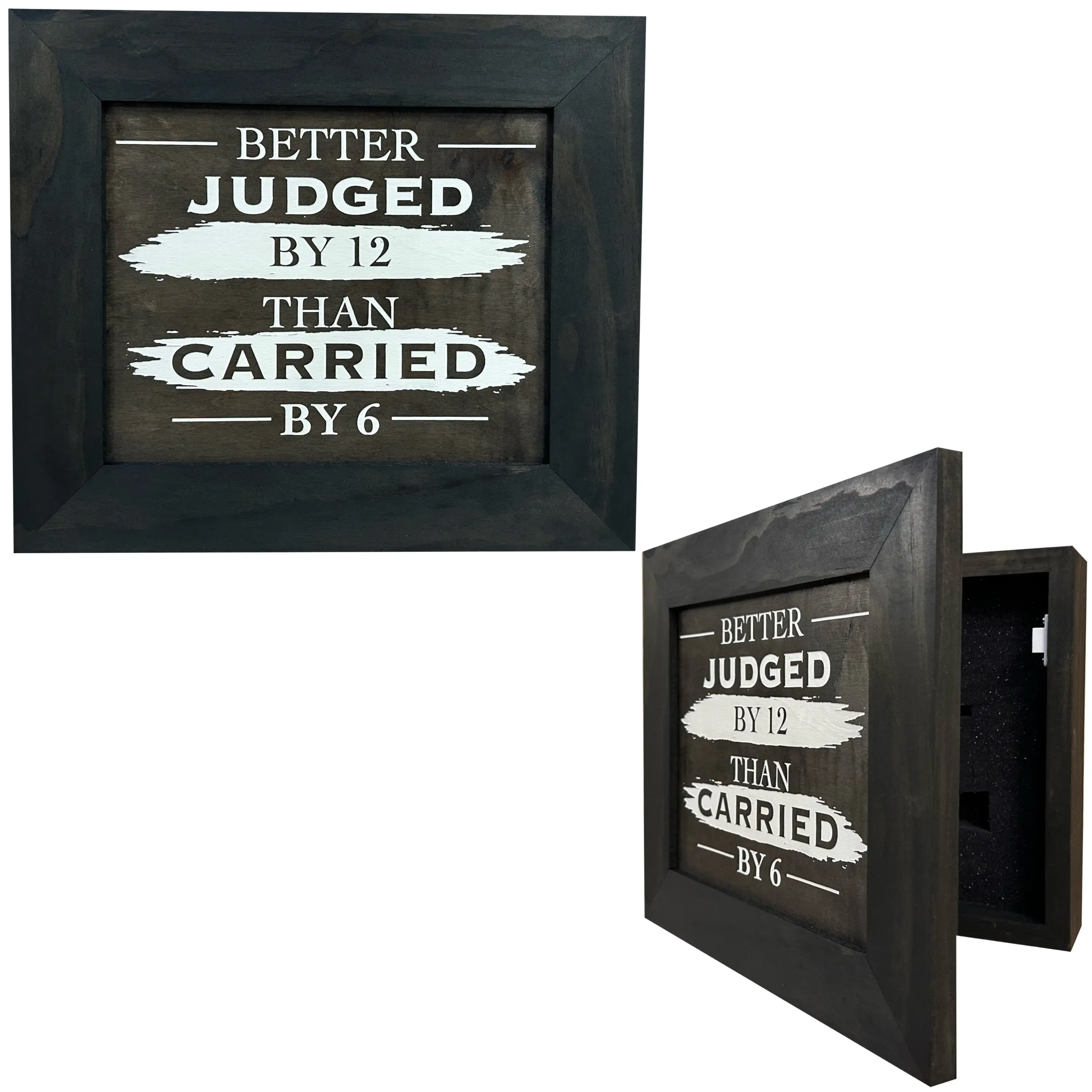 Judged by 12 Hidden Cabinet - Recessed In Wall or Mount On The Wall