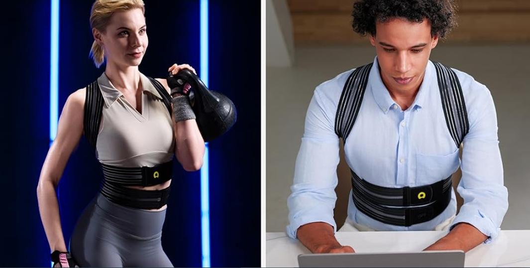 aoFIT Posture Corrector，Comfortable Back Posture CorrectBelt，lmproves Posture and ReducesHunchback, Sports & OutdoorAccessories，WomenandMen，adjustable