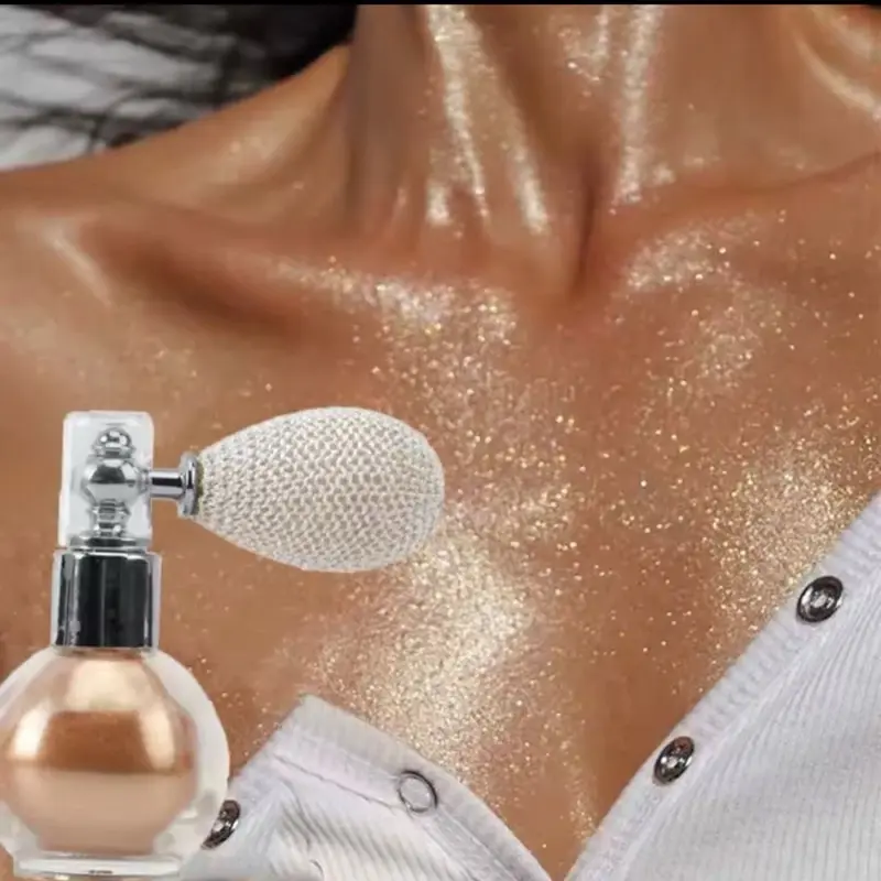 Limited Edition Illuminating Body Highlighter Powder Spray - Water-Resistant, Shimmer, Glossy Glitter Mist for Dating, Nightclub Parties (Beauty & Personal Care, Makeup Bronzer & Highlighter), Cosmetic