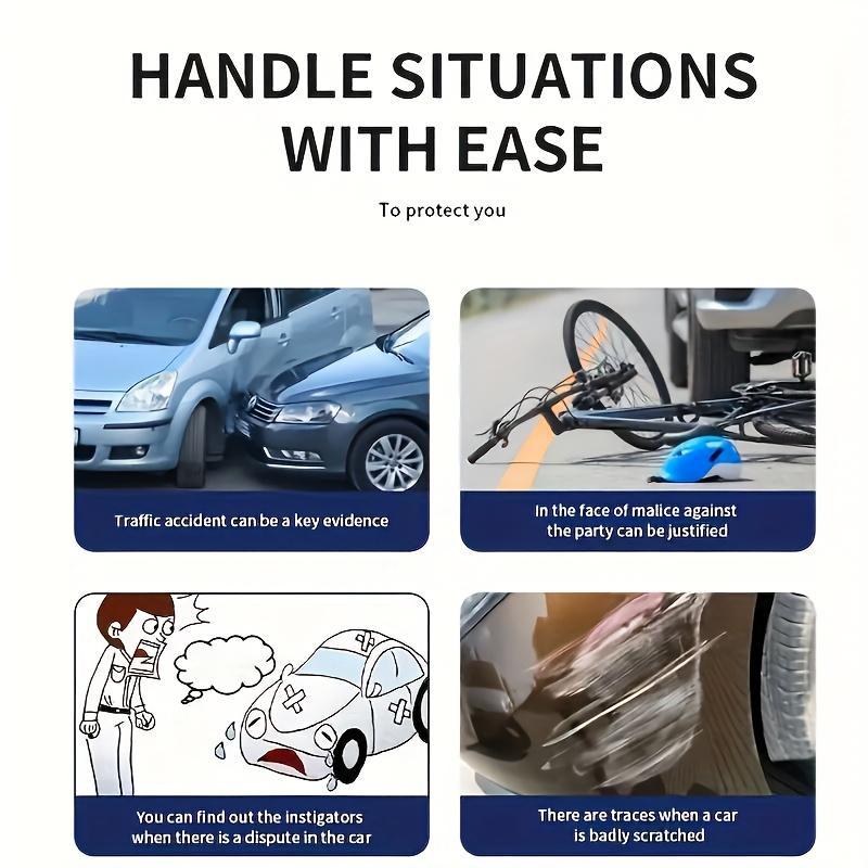 1080P Full UHD Car Camera Front Rear with Free 64GB SD Card,HDR,Dashcam for Cars,Night Vision,Loop Recording,WDR,24H Parking Mode,Driving Recorder,TIKTOKBLACKFRIDAY