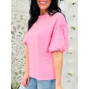 Pearl Blossoms Top in Multiple Colors
