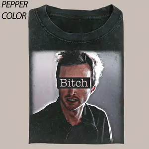 Jesse Pinkman Vintage Graphic Tee, Funny Movie T-Shirt Crew Neck Casual Unisex Meme Cringe Funny Dumb Shirt Top Streetwear Menswear Womenswear