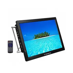 Trexonic Portable Rechargeable 14 Inch LED TV with HDMI, SD/MMC, USB, VGA, AV In/Out and Built-in Di