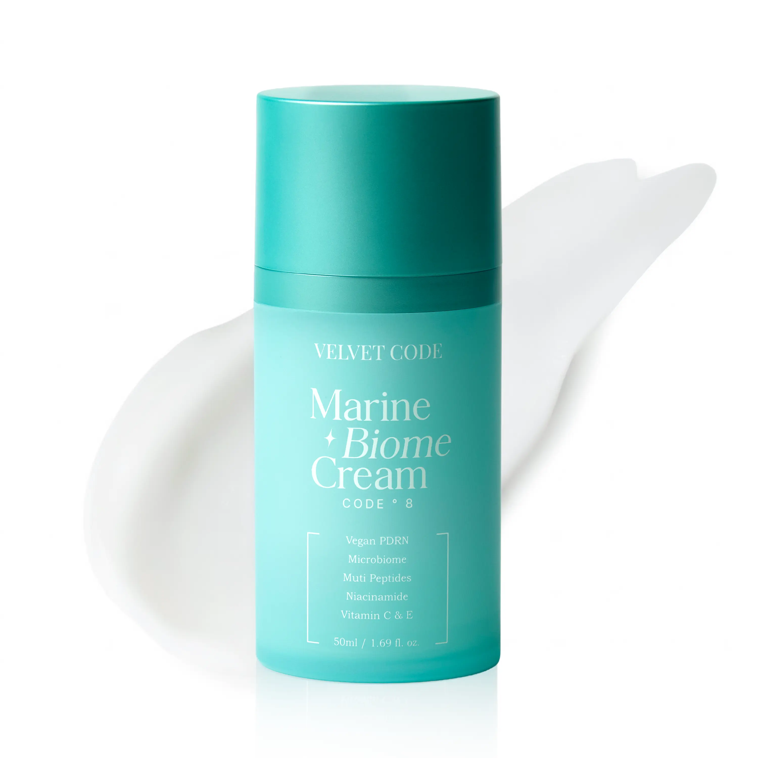 Velvet Code Marine Biome Cream - Lightweight Daily face Moisturizer for Hydration & Barrier Support Face Body Moisturizing Smooth