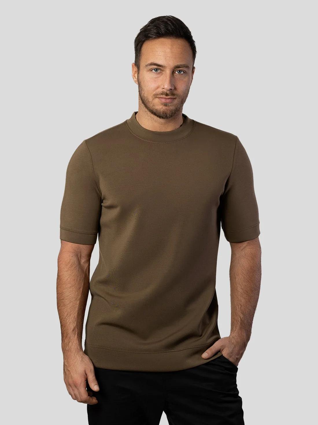 Fioboc Men's Modal Crewneck T-Shirt - Slim Fit Top for Business Casual and Sports Fioboc Men's Modal Crewneck T-Shirt - Slim Fit Top for Business Casual and Sports
