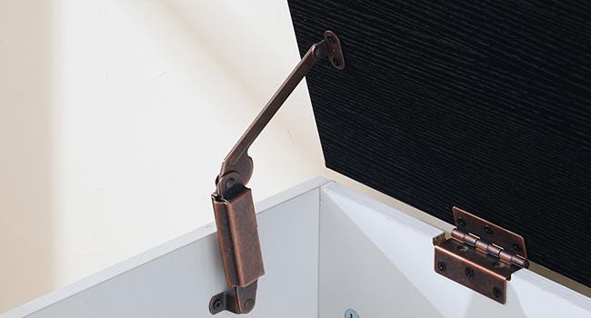 HOOBRO Storage Bench, Toy Box with Dual Drawers and Safe Hinge, Storage Chest with Extra-Long Thick Top, Easy Assembly, Multipurpose Storage Trunk, for Living Room, Bedroom, White and Black