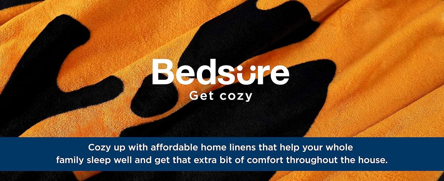 【Spring Glow Up】Bedsure Halloween Pumpkin Sherpa Blanket - Spooky Season Design, Soft & Cozy, Premium Fleece, Easy Care, 50x60 Inch Throw Blanket