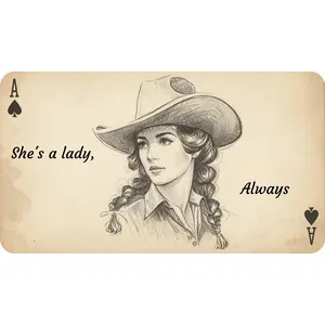She's a Lady Always Vintage Western Playing Card Phone Case