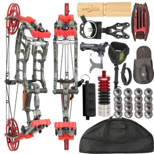 1 set Compound Bow Set Adjustable Pull Pounds 30-70lbs Strong and Durable Comfortable Grip Easy for Beginners Outdoor Archery Essential Accessories