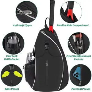 NEW Oxford Tennis and Badminton Bag Outdoor Sports Training Shoulder Tennis Bag Pick Ball Paddle Backpack Crossbody Bags