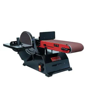 BUCKTOOL Powerful 1-1/2 HP Bench Belt Sander for Wood Working 6 in. x 48 in. Belt and 10 in. Disc Sander BD61000
