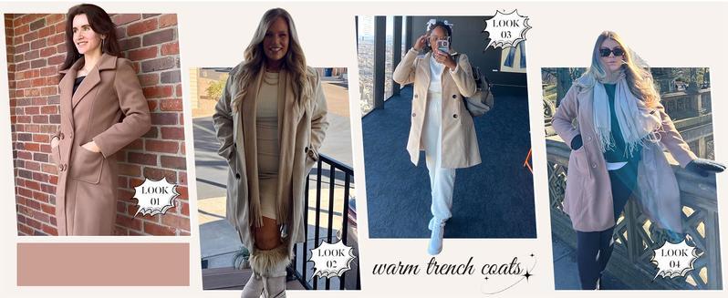 Ommig Women Winter Wool Blend Camel Mid-Long Coat Notch Double-Breasted Lapel Jacket Outwear Ommig Women Winter Wool Blend Camel Mid-Long Coat Notch Double-Breasted Lapel Jacket Outwear