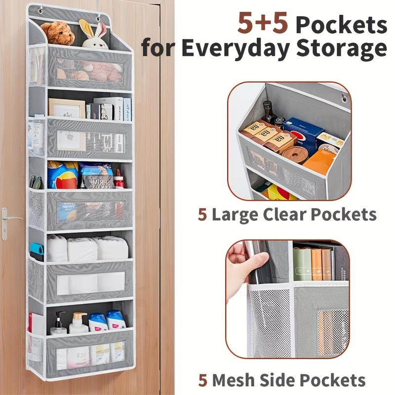 Over-the-Door Organizer | Hanging Storage Bag for Bedroom/Bathroom/Apartments/Dorms | Premium Non-Woven | No Tools | Back to School Must Have