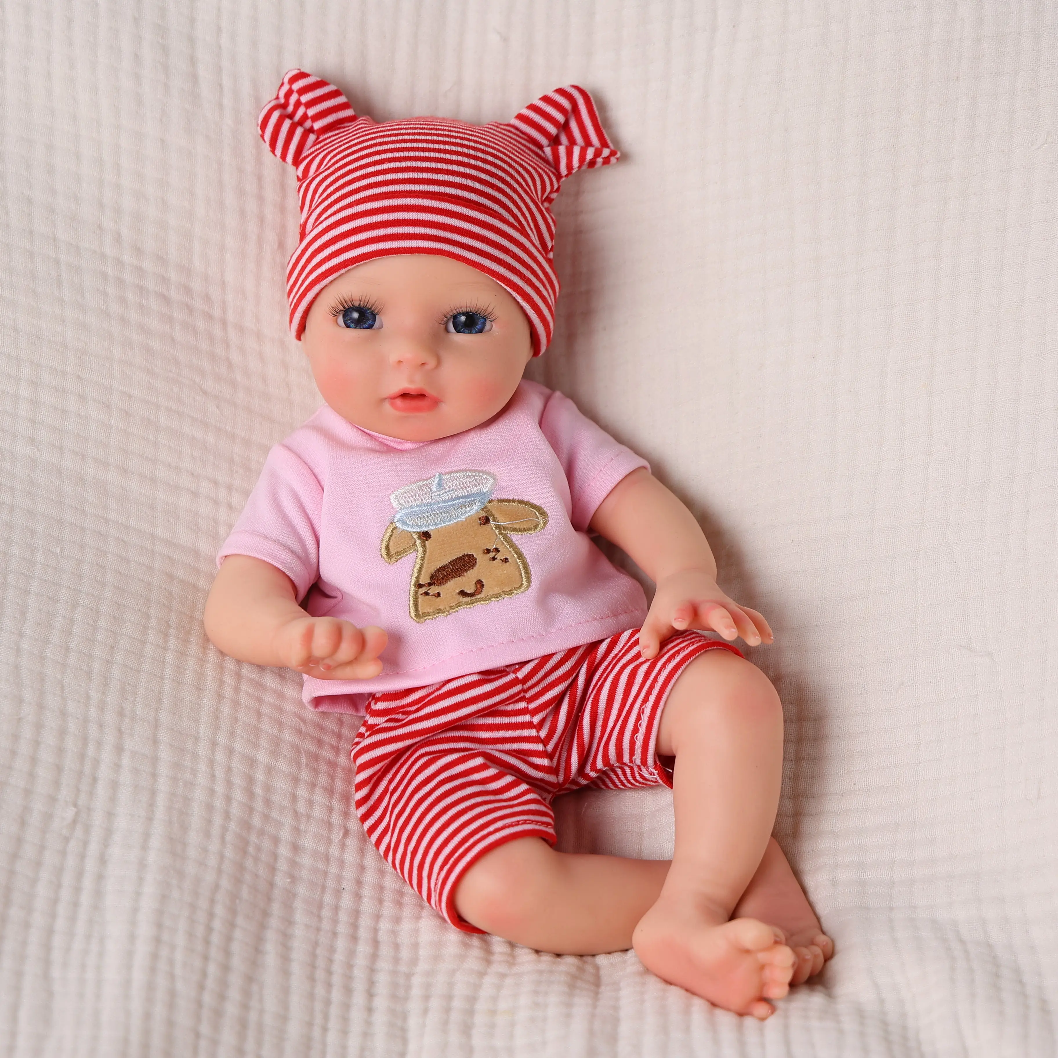 #backtoschool BABESIDE Lifelike Realistic Silicone Baby Doll Girl 12/16 Inch Reborn Doll with Painted Hair Perfect Companion for Children Parents & Collectors